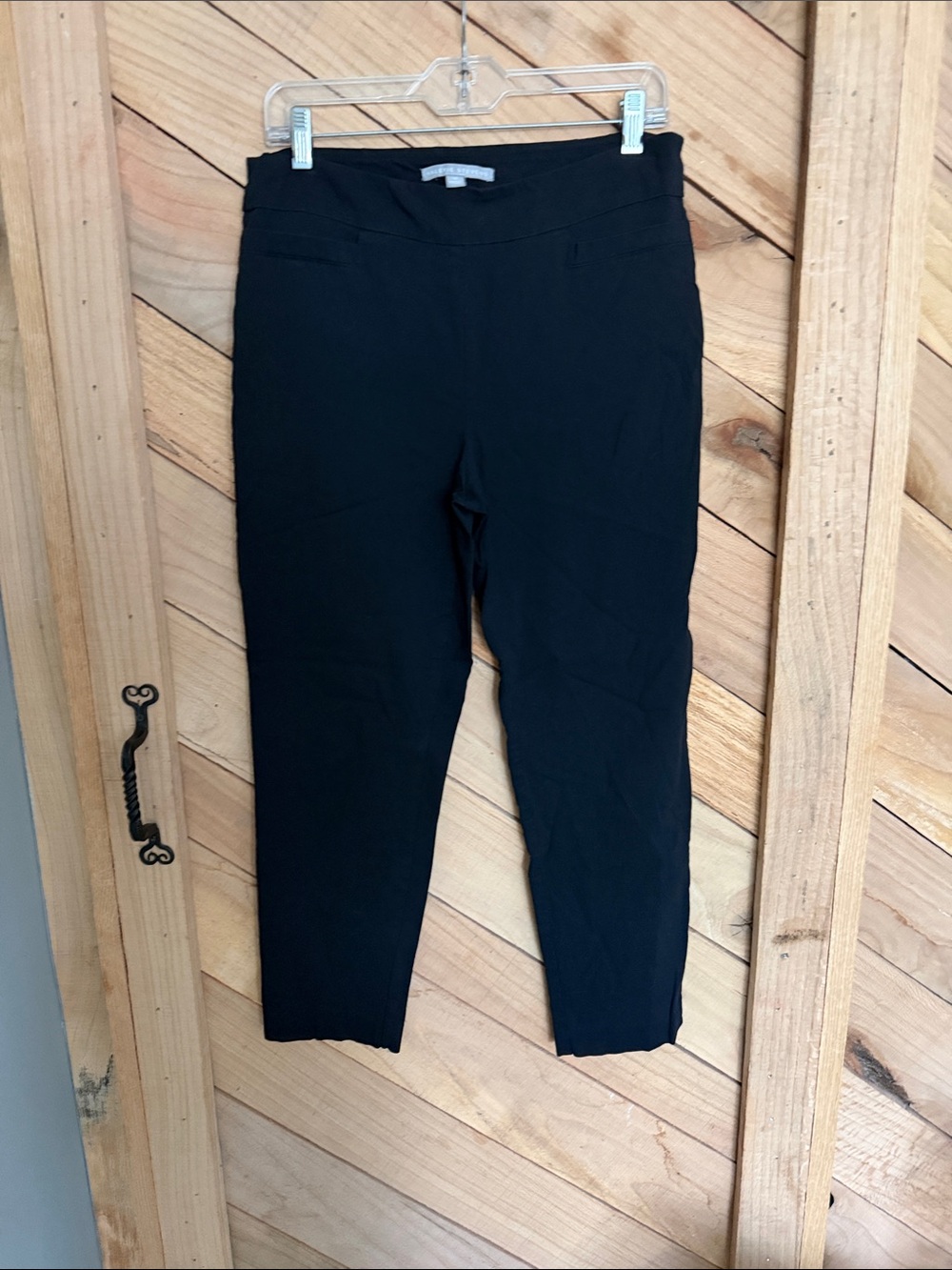 Valerie Stevens Black Stretch Cropped Ankle Pants